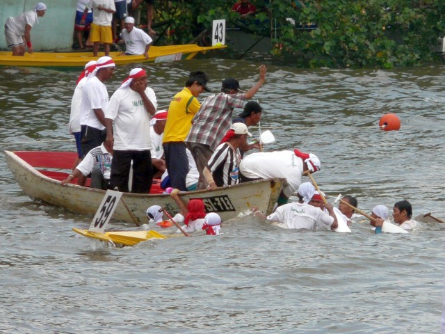 Regatta boat sinking